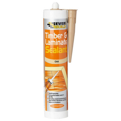 Everbuild Timber and Laminate Sealant, Oak, 300ml (Pack of 12)
