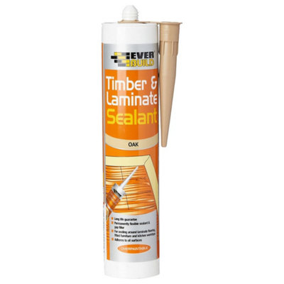 Everbuild Timber and Laminate Sealant Oak C3 Size Cartridge