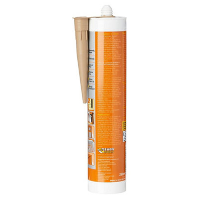 Everbuild Timber and Laminate Sealant Oak C3 Size Cartridge