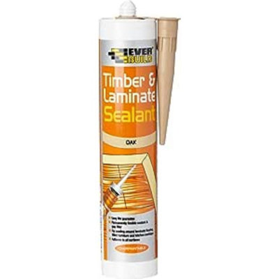 Everbuild Timber and Laminate Sealant Oak C3 Size Cartridge - 5