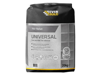 Everbuild TS700WE20 700 TileSet Universal White 20kg EVBTS700WE20