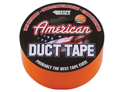 Everbuild USDUCT0G25 American Duct Tape 50mm x 25m Orange EVBUSDTO25M