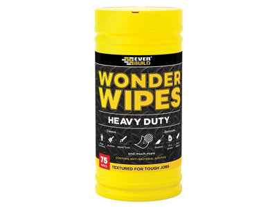 Everbuild WIPEHD75 Heavy-Duty Wonder Wipes (Tub 75) EVBWIPEHD75
