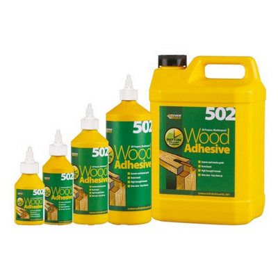 Everbuild WOOD1 502 All Purpose Weatherproof Wood Adhesive 1 litre EVBWOOD1