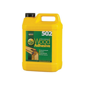 Everbuild WOOD5 502 All Purpose Weatherproof Wood Adhesive 5 litre EVBWOOD5