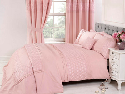 Everdean an elegant Duvet Set King Pink