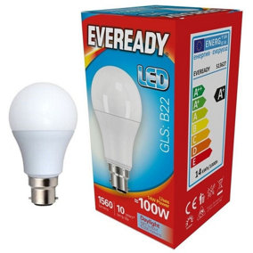 Eveready 13.8w BC 6500k Frosted GLS LED Light Bulb - Daylight