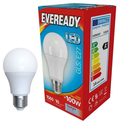 Eveready 13.8w ES 6500k Frosted GLS LED Light Bulb - Daylight