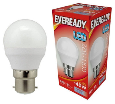 Eveready 4.9w LED BC Opal Golf Ball 6500k - Daylight