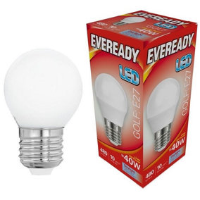 Eveready 4.9w LED ES Opal Golf Ball 6500k - Daylight