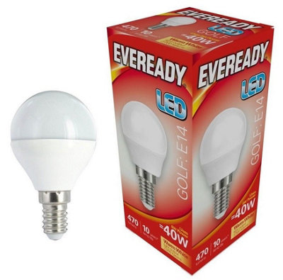 Eveready 4.9w LED SES Opal Golf Ball 3000k - Warm White