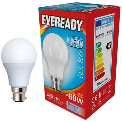 Eveready 8.8w BC 6500k Frosted GLS LED Light Bulb - Daylight