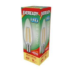 Eveready B15 SBC LED Candle Bulb Warm White (One Size)