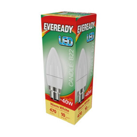 Eveready B22 LED Candle Bulb Warm White (4w)