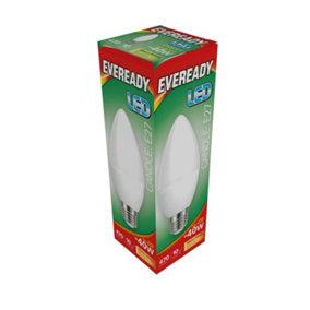 Eveready E27 LED Candle Bulb Warm White (6w)