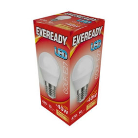 Eveready LED E27 Golf Bulb Warm White (6w)