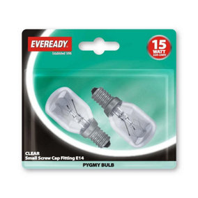 Eveready Pygmy SES Light Bulb (Pack Of 2) Transparent (25w)