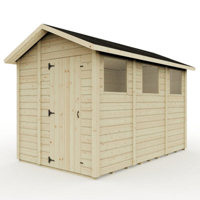 Everest Garden Shed with Apex Roof and Single Door - 10ft x 6ft