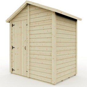 Everest Garden Shed with Apex Roof and Single Door - 4ft x 6ft - No Windows
