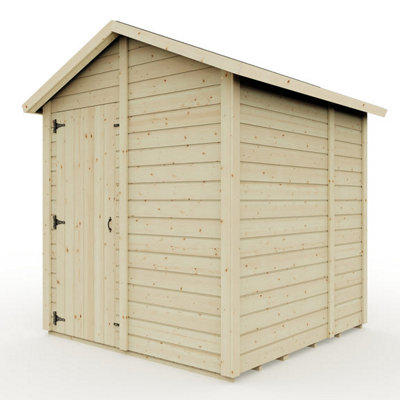 Everest Garden Shed with Apex Roof and Single Door - 6ft x 6ft - No Windows