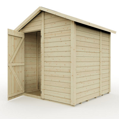 Everest Garden Shed with Apex Roof and Single Door - 6ft x 6ft - No Windows
