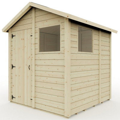 Everest Garden Shed with Apex Roof and Single Door - 6ft x 6ft