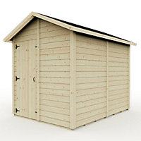 Everest Garden Shed with Apex Roof and Single Door - 8ft x 6ft - No Windows