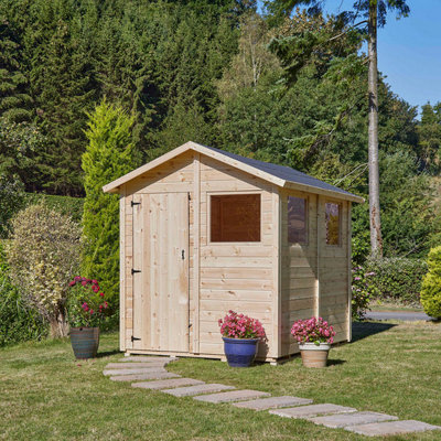 Everest Garden Shed with Apex Roof and Single Door - 8ft x 6ft