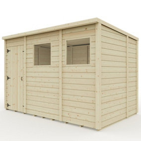 Everest Garden Shed with Pent Roof and Single Door - 10ft x 6ft