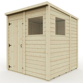 Everest Garden Shed with Pent Roof and Single Door - 6ft x 6ft