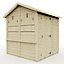 Everest Party Bar Shed with Apex Roof, Door and Hatches - 6ft x 6ft
