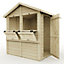 Everest Party Bar Shed with Apex Roof, Door and Hatches - 6ft x 6ft