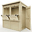 Everest Party Bar Shed with Pent Roof, Door and Hatches - 4ft x 6ft