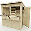 Everest Party Bar Shed with Pent Roof, Door and Hatches - 4ft x 6ft
