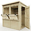 Everest Party Shed with Pent Roof, Door and Hatches - 6ft x 6ft