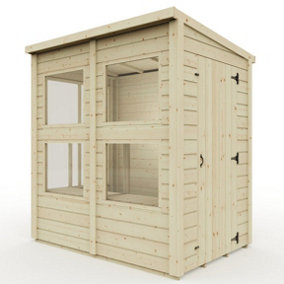 Everest Potting Shed with Pent Roof and Single Door - 4ft x 6ft