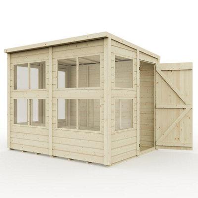Everest Potting Shed with Pent Roof and Single Door - 8ft x 6ft