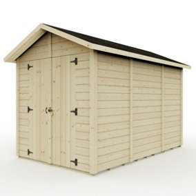 Everest Security Shed with Apex Roof and Double Door - 10ft x 6ft