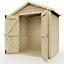 Everest Security Shed with Apex Roof and Double Door - 4ft x 6ft