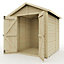 Everest Security Shed with Apex Roof and Double Door - 6ft x 6ft