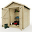 Everest Security Shed with Apex Roof and Double Door - 6ft x 6ft