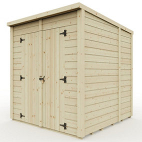 Everest Security Shed with Pent Roof and Double Door - 6ft x 6ft
