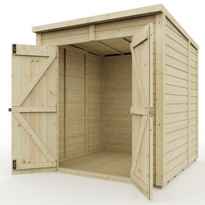 Everest Security Shed with Pent Roof and Double Door - 6ft x 6ft