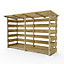Everest Wooden Log Store (Double - 190cm Wide, 123cm Tall)
