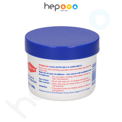 Everflux Plumbing Flux Copper Pipe Solder Professional Plumber 80ml Tub