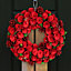 Evergreen Red Berry Indoor 35cm Wreath and 1.8m LED Garland Christmas Decorations