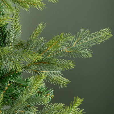 Everlands 210cm (7ft) Green Grandis Fir Real Look Christmas Tree 2326 Tips