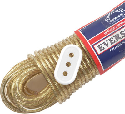 Relaxdays Filo Stendibiancheria Per Esterno E Interno, Set 3, 20 M Cavo Stendi Panni Biancheria Acciaio E Pvc Blu 89465532