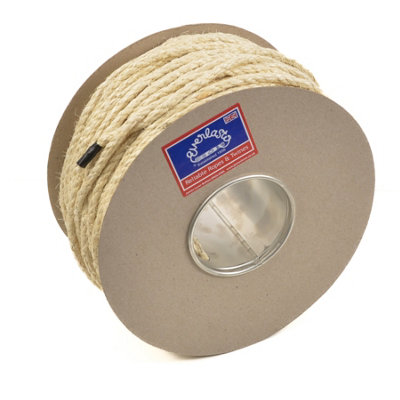Other Decking Rope Garden Rope Natural Buff Sisal Rope 24MM Dia X 25M SEALED ENDS
