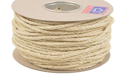 Everlasto Bio-Sisal-Terrassenseil 6 Mm – Natürliches Seil Für Katzenkratzer, Papageienspielzeug Oder Garten